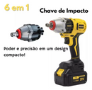 Kit 6 Em 1 Furadeira Parafusadeira Motoserra Multifuncional Bivolt