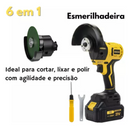 Kit 6 Em 1 Furadeira Parafusadeira Motoserra Multifuncional Bivolt