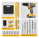 Parafusadeira e Furadeira Sem Fio Com Maleta e 2 Baterias