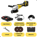 Lixadeira Angular Recarregável 21V com 2 Baterias (PROMOÇÃO)