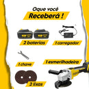 Lixadeira Angular Recarregável 21V com 2 Baterias (PROMOÇÃO)